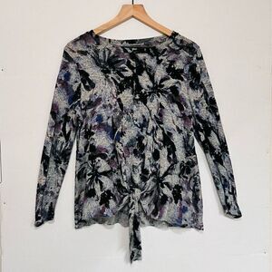 Simply Vera Vera Wang Long Sleeve Top  Sz M  EUC